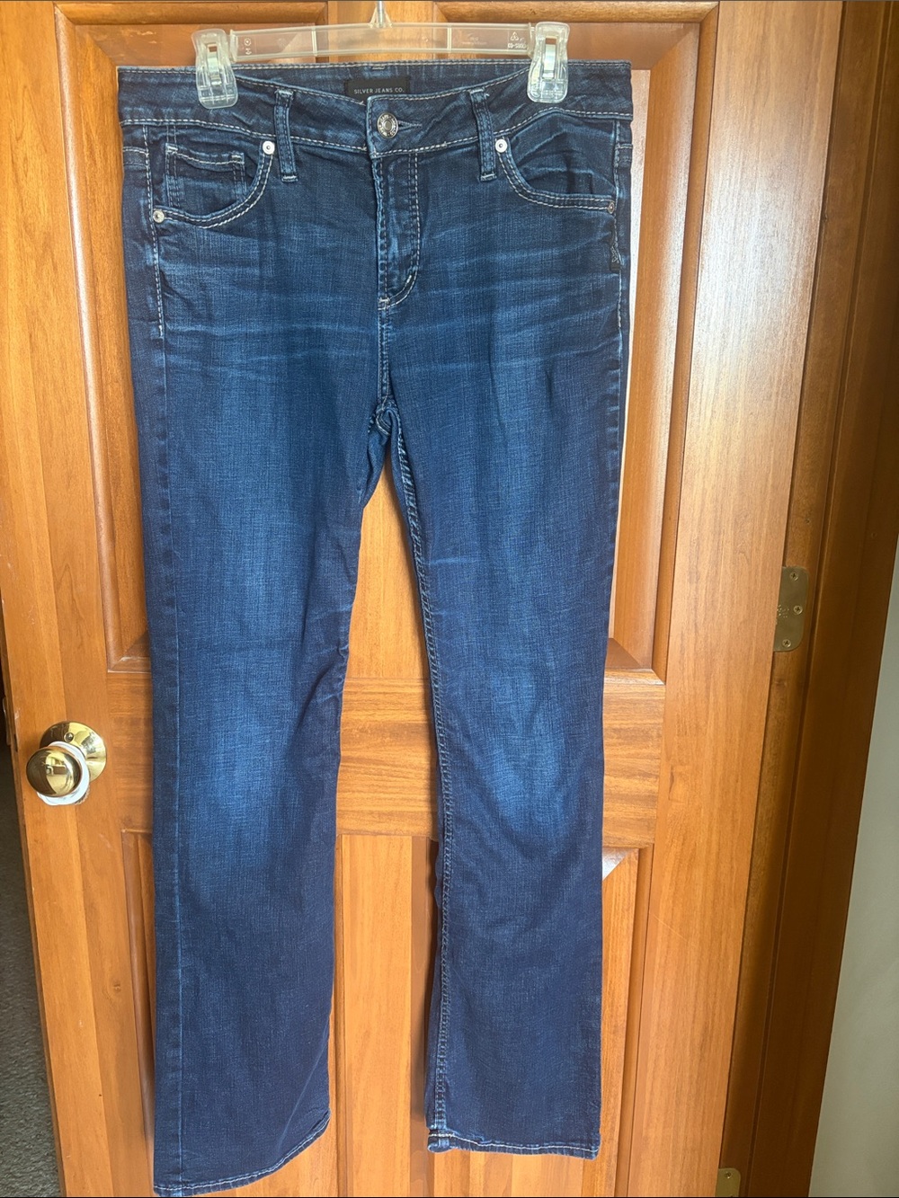 Silver Jeans Dark Blue Avery Slim Bootcut Women's Jeans